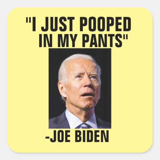 POOPY JOE BIDEN STICKERS (Voorkant)