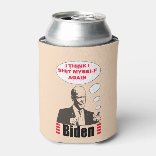 Poopy Pants Biden Blikjeskoeler (Blikje Voorkant)