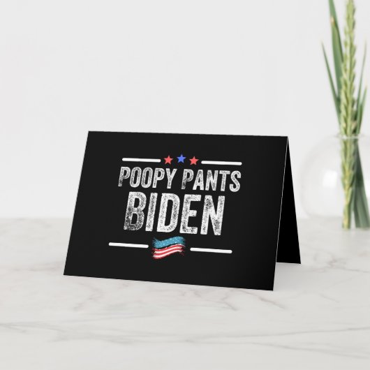 Poopy Pants Biden Kaart (Voorkant)