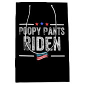 Poopy Pants Biden Medium Cadeauzakje (Voorkant)
