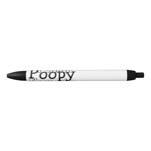 Poopy Thoughts bekijken Zwarte Inkt Pen (Voorkant)