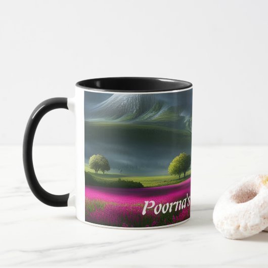 Poorna's Morning Tea Gepersonaliseerd  Mok (Met donut)
