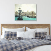 Poort in Calais door Manet,  impressionistische ku Canvas Afdruk (Insitu (Slaapkamer))