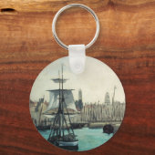 Poort in Calais door Manet, impressionistische ku Sleutelhanger (Voorkant)