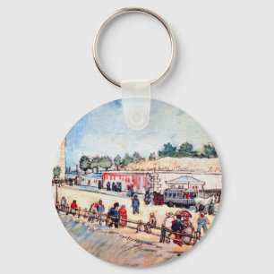 Poort in de Parijse stadsmuur door Vincent van Gog Sleutelhanger