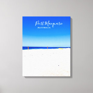 Poort Macquarie strandscène Australië Canvas Afdruk