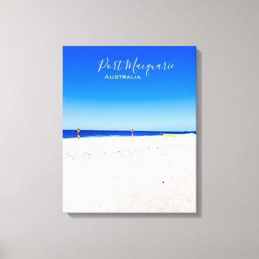 Poort Macquarie strandscène Australië Canvas Afdruk (Voorkant)