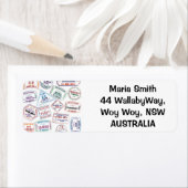 Poort paspoort stempel afdrukken etiket (Insitu)