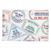 Poort paspoort stempel afdrukken kussensloop (Achterkant)