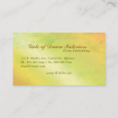 Poort van Dawn Trees Monogram Visitekaartje (Achterkant)