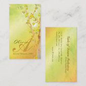 Poort van Dawn Trees Monogram Visitekaartje (Voorkant / Achterkant)