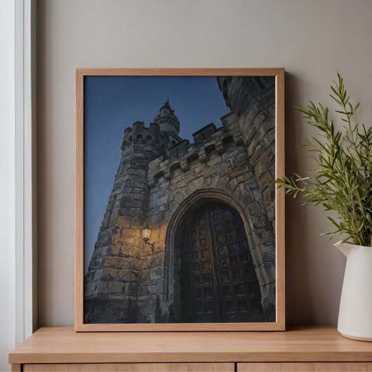 Poort van kasteel Neuschwanstein Canvas Afdruk