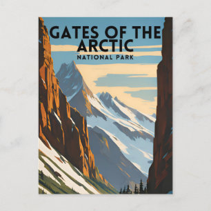 Poorten van de Arctic National Park Vintage Briefkaart