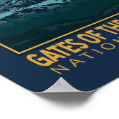 poorten van het  Emblem in het Arctisch Nationaal  Poster (Hoek)