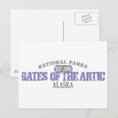 poorten van het nationaal park Artic Briefkaart (Voorkant / Achterkant)