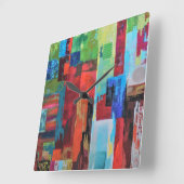 Poortwandklok Vierkante Klok (Hoek)