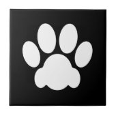 Poot Afdrukken wit of zwart Tegeltje (Voorkant)