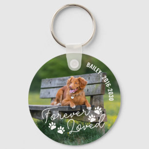 Poot drukt voor altijd geliefde naam gebogen tekst sleutelhanger