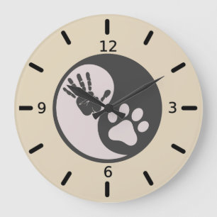 Poot Hand Yin Yang Grote Klok