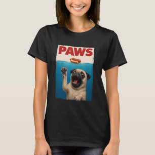 Poot Hond Warme Hond Grappige Onderwater Hond Reik T-shirt
