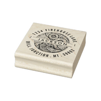  poot Horloge Rendement Stamp Rubberstempel