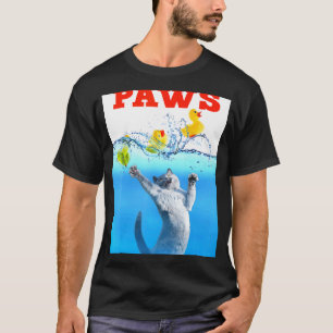 Poot Kat En Gele Rubber Eend Schattige Kitten Kat T-shirt