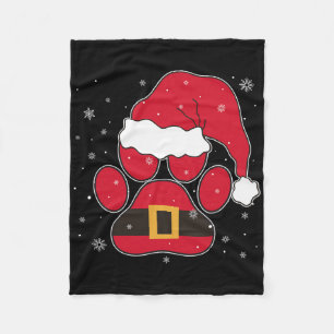 Poot Santa Hoed Hond Kat Poot Kerstmis Huisdierlie Fleece Deken