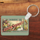 pootaardappelen met label, Vick's Choice Seeds Sleutelhanger (Voorkant)