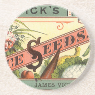 pootaardappelen met label, Vick's Choice Seeds Zandsteen Onderzetter
