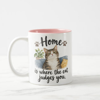 pootafdruk cute tweekleurige koffiemok