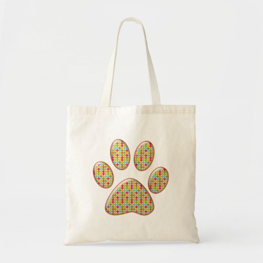 pootafdruk kat tote bag (Voorkant)