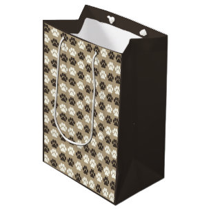 Pootafdruk Patroon Aardse Zand Medium Cadeauzakje
