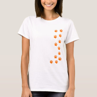 pootafdruk - voeg je eigen naam of hondenras toe t-shirt