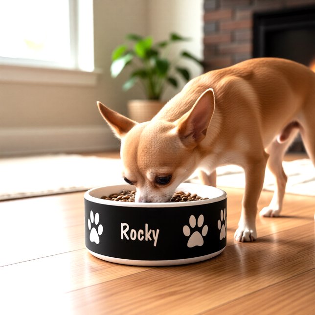 Pootafdrukken Kleine Hond Kom (Creator heeft geüpload)