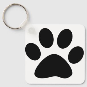 Pootafdrukken Patroon Hond Moeder Cadeau Kerstmis Sleutelhanger