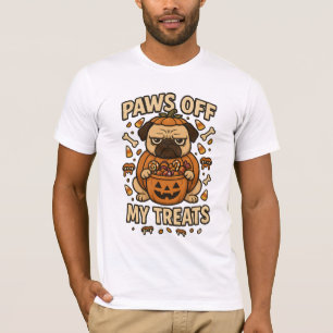 Pooten Af Mijn Snoepjes Pompoen Puggem Kostuum T-shirt