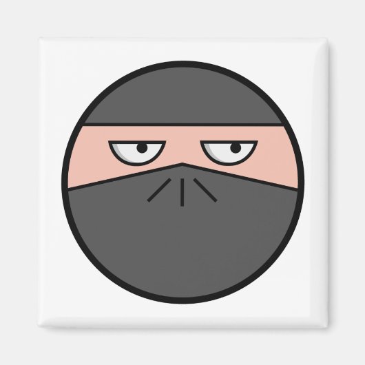 Pootie! - Ninjahead vierkante magneet (Voorkant)