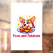 Pootjes en aardappelen raamsticker (Vel 2)