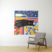 Pootjes en patronen wandkleed (In Situ (horizontaal))