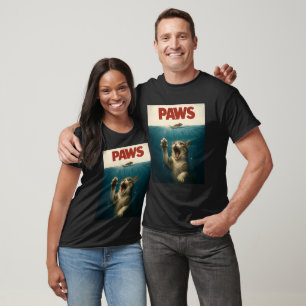 Pootjes Parodie Kat Jaagt Op Een Schattige Bange M T-shirt