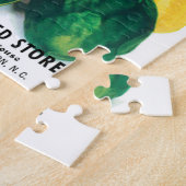 pootpastekunst, gemengde golfslag legpuzzel (Zijkant)