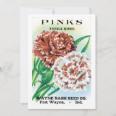 pootpastekunst, Pinks carnenbloemen (Voorkant)