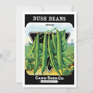  pootverpakkingslabeling kunst, Struik boon Veggie