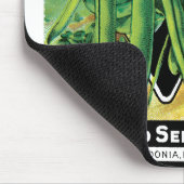  pootverpakkingslabeling kunst, Struik boon Veggie Muismat (Hoek)