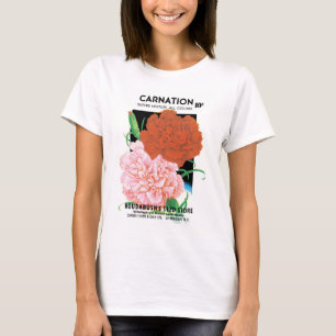 pootverpakkingslabelkunst, volkbloemen t-shirt