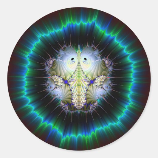 Poovoot Bug Ronde Sticker (Voorkant)