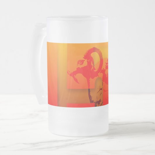 Pop 2015 Ram Sheep Goat Year - Frosted Glass Mok (Voorkant links)