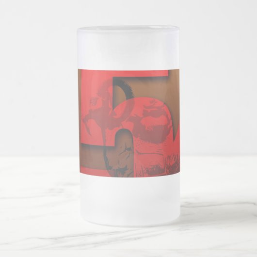 Pop 2015 Ram Sheep Goat Year - Frosted Glass Mok (Center)