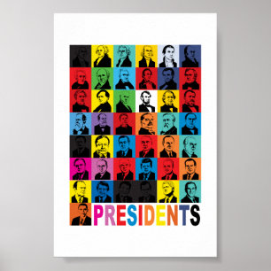Pop-achtige Presidenten Poster