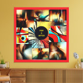 POP & AFTER - ABSTRATO - Impressão em tela Canvas Afdruk (Insitu (Woonkamer))